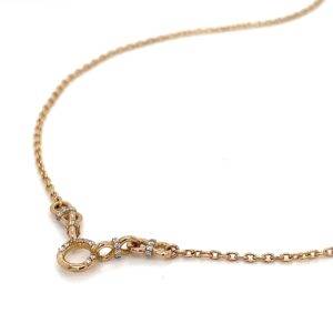 Collier anker 18K goud 0,12crt SI W
