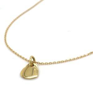 Hanger hart massief 18K geelgoud