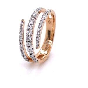 18K roségouden ring Embrace 0.50crt VS Wesselton