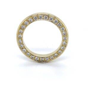 Ring 14K geelgoud rondom 0,70crt VVS TW
