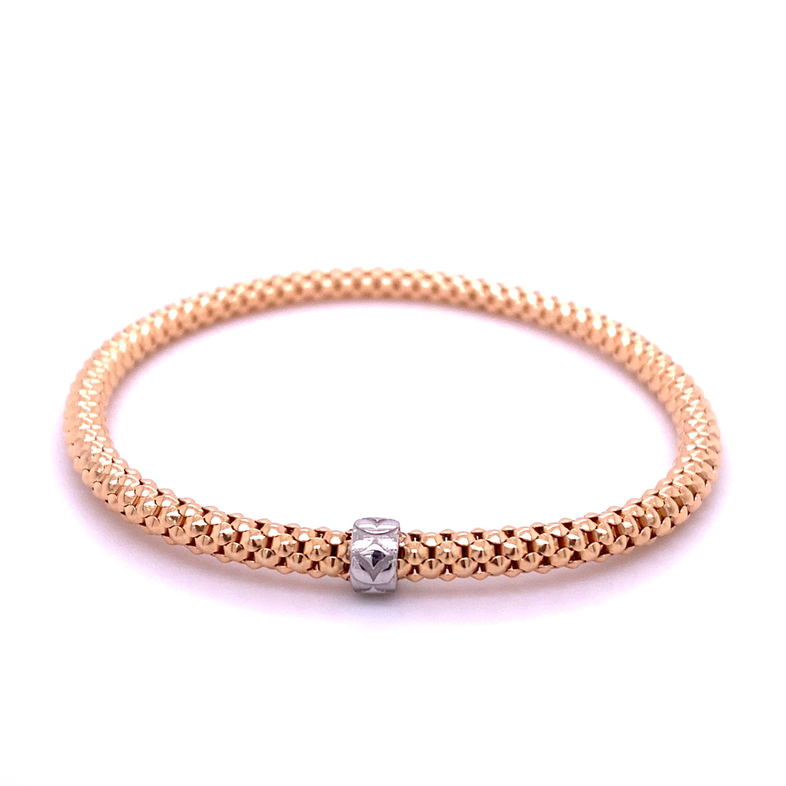 Flexband 18K roségoud popcorn