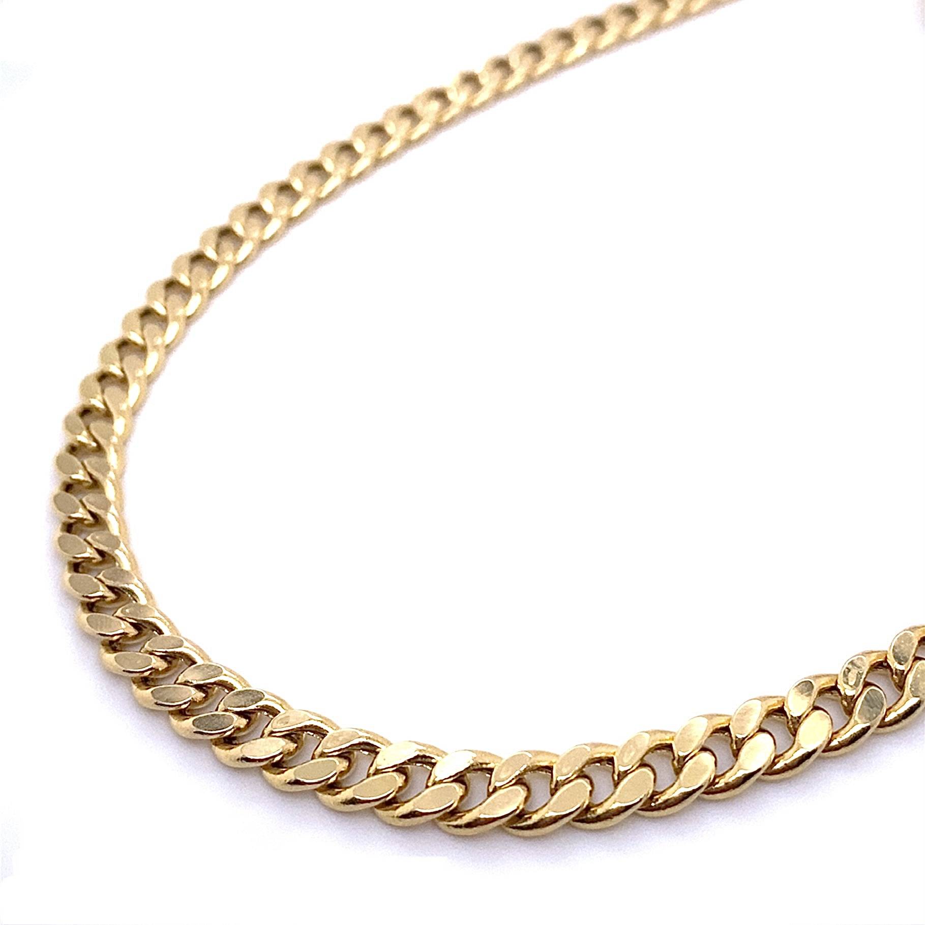 Collier 14K geelgoud gourmet 50cm