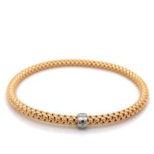 Flexband 18K roségoud popcorn 4mm