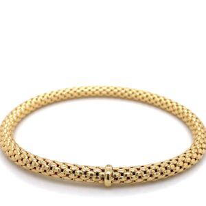 Flexarmband 14K Geelgouden popcorn XL 5mm