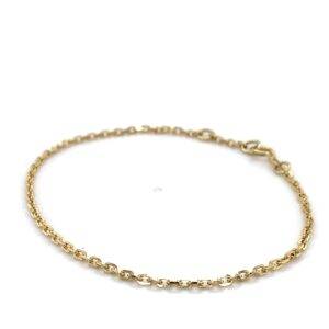 18K Geelgouden anker armband massief