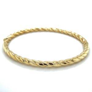 Bangle twist 14k goud 4mm