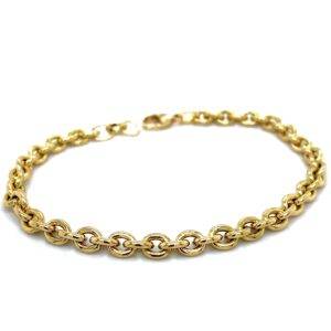 Armband anker zwaar 18k geelgoud 4,5mm 19cm