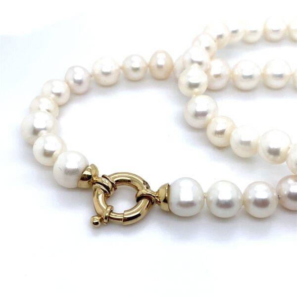Parelketting met 14K geelgouden slot 7-7,5mm