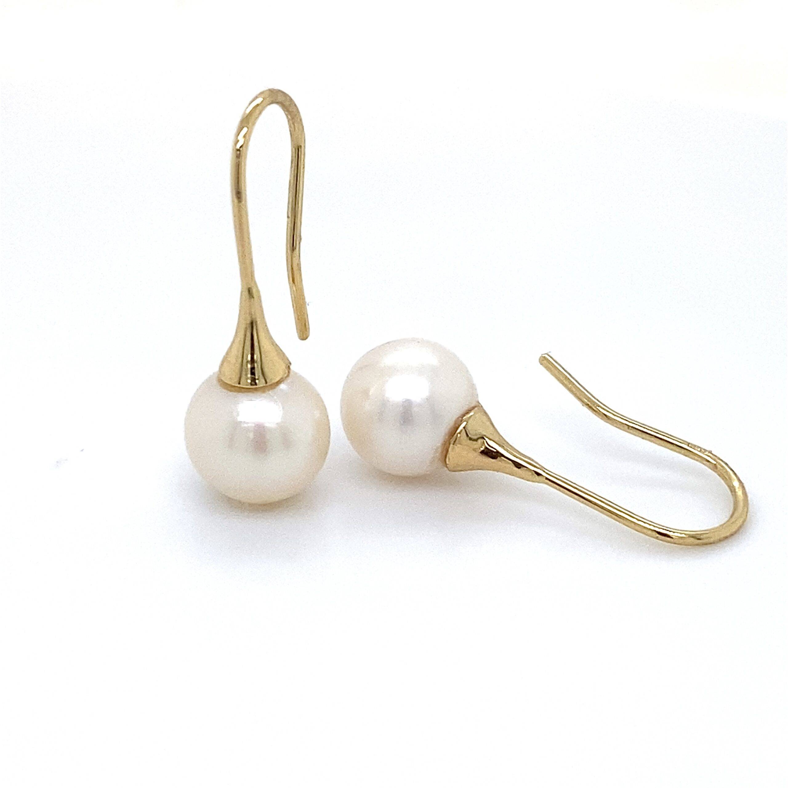 Parel oorbellen 14K