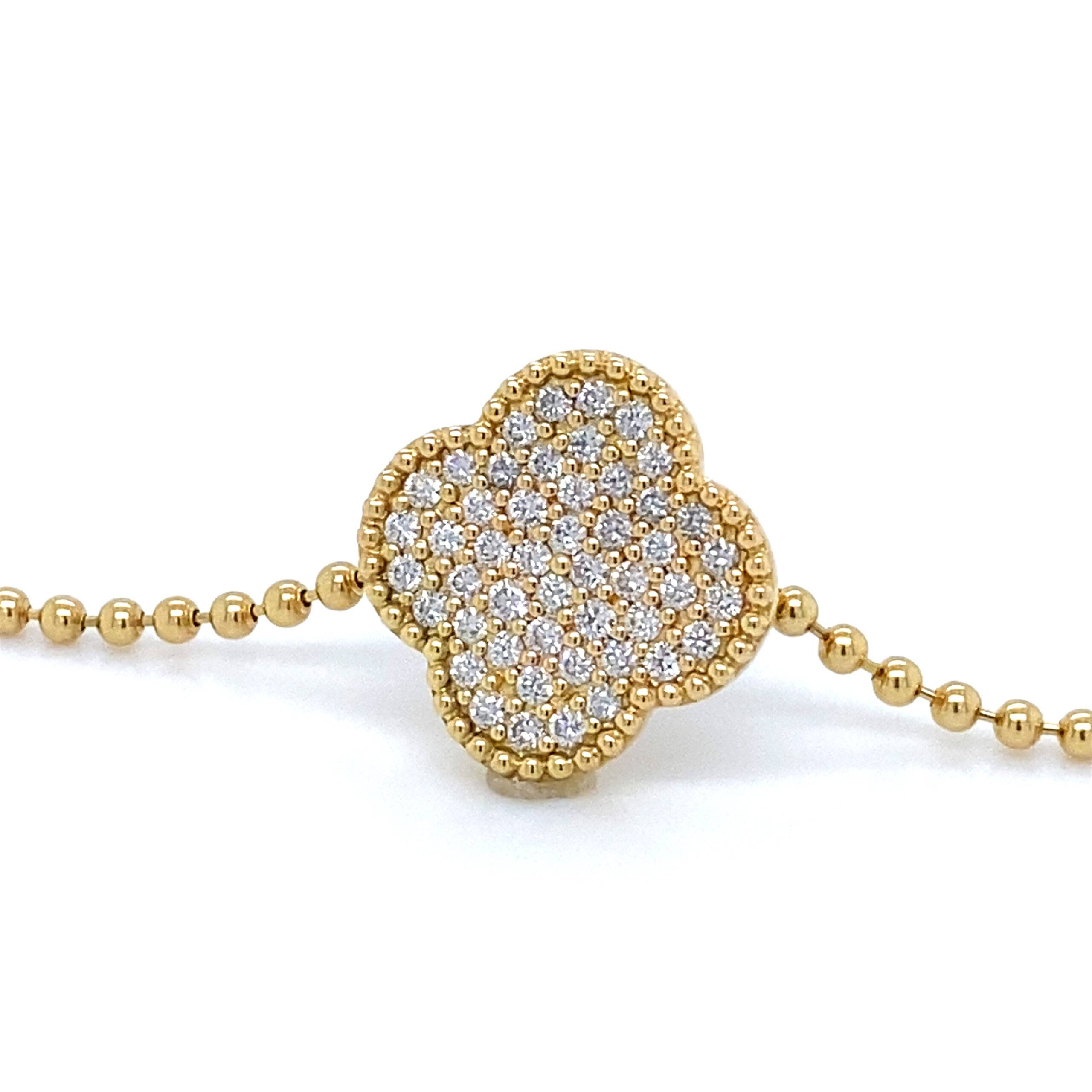 Hanger 18K geelgoud 0,75crt Si Wesselton pavé