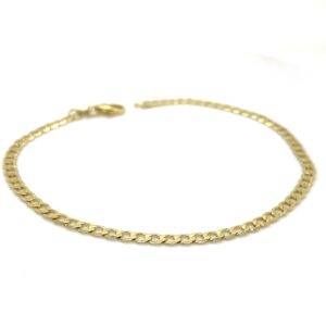 14K geelgouden armband gourmette facet 2,6mm