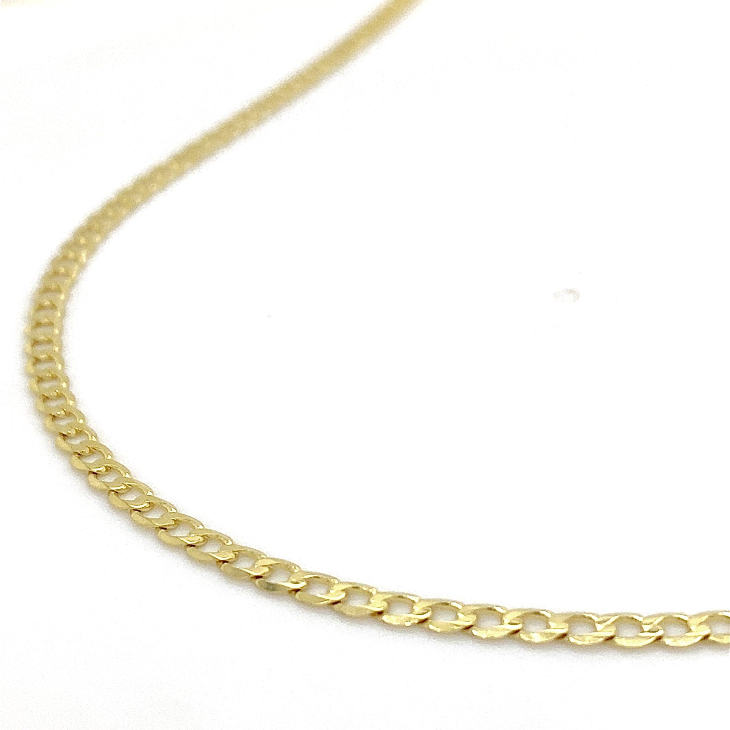 14K Geelgouden gourmette facet 2.6mm