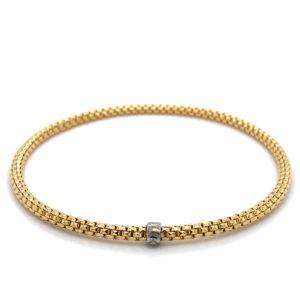 Popcorn flex 14K geelgoud 3mm