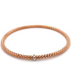 Popcorn flex 14K roségoud 3mm