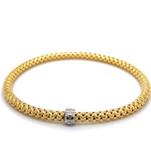 Popcorn flex 18K geelgoud 3,5mm