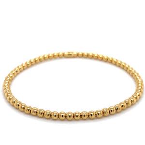 Bolletjes flex 18K geelgoud 3mm