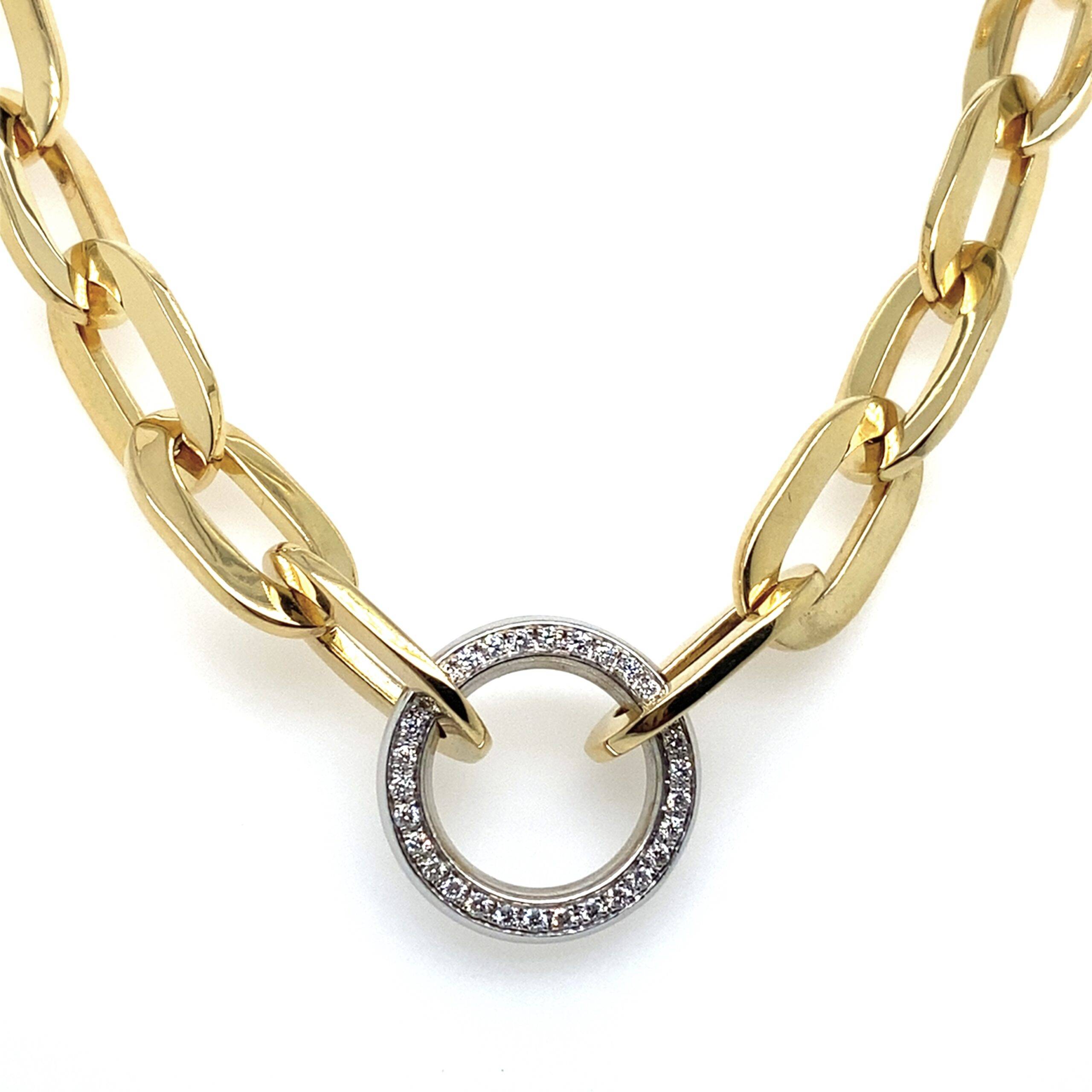 True Masterpiece - Collier 18k goud met Diamant 0.30 VS Wesselton