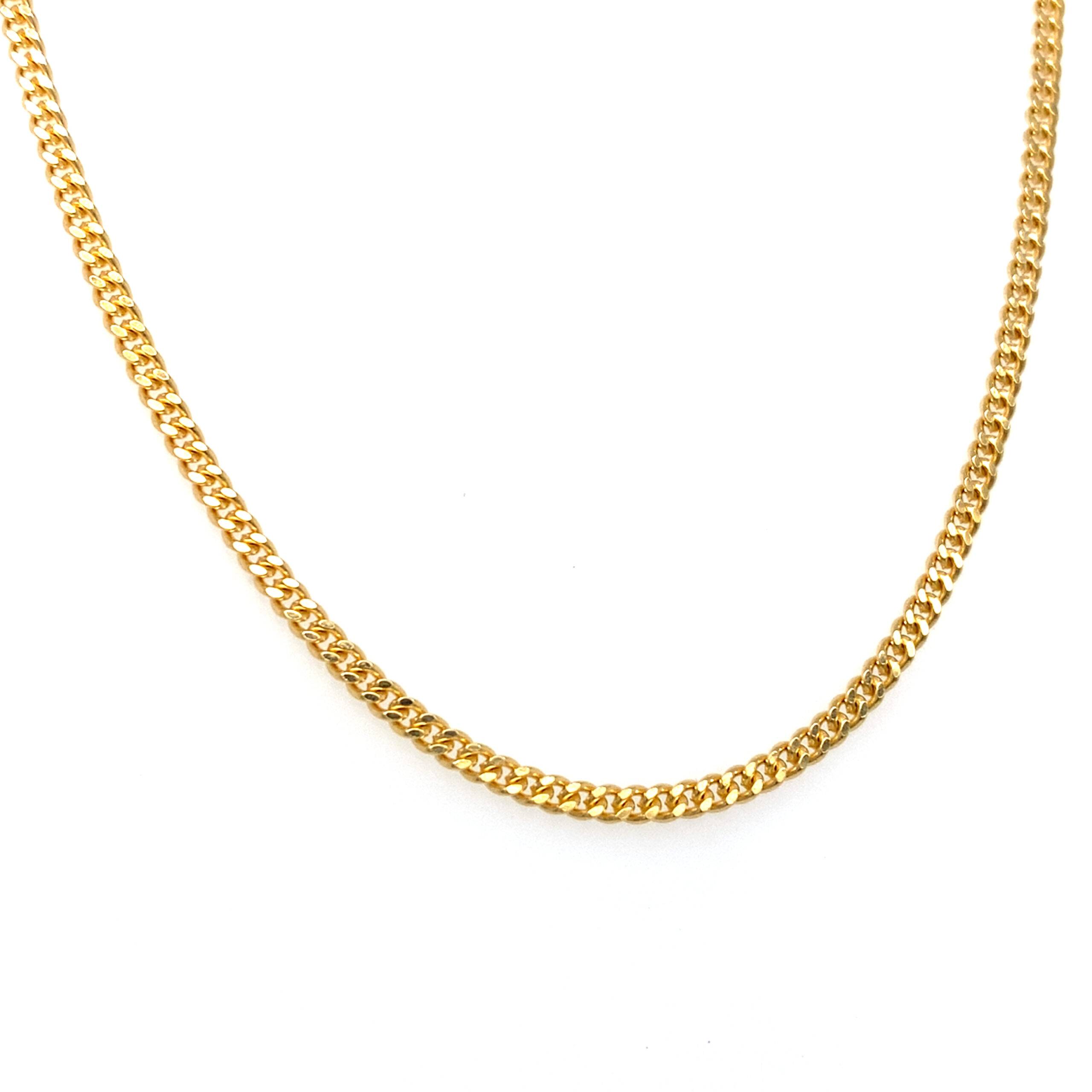 18K Geelgouden collier Gourmet 60cm