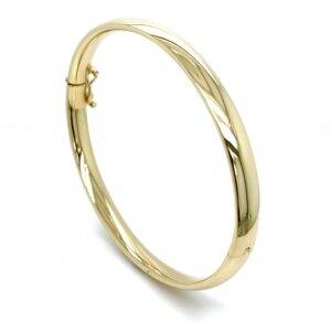 14K Geelgouden bangle 6x60