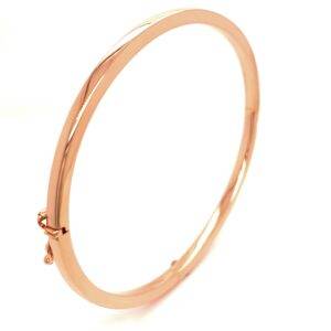 14K Roségouden bangle vlak 3mm