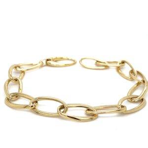 18K Geelgouden armband Navette