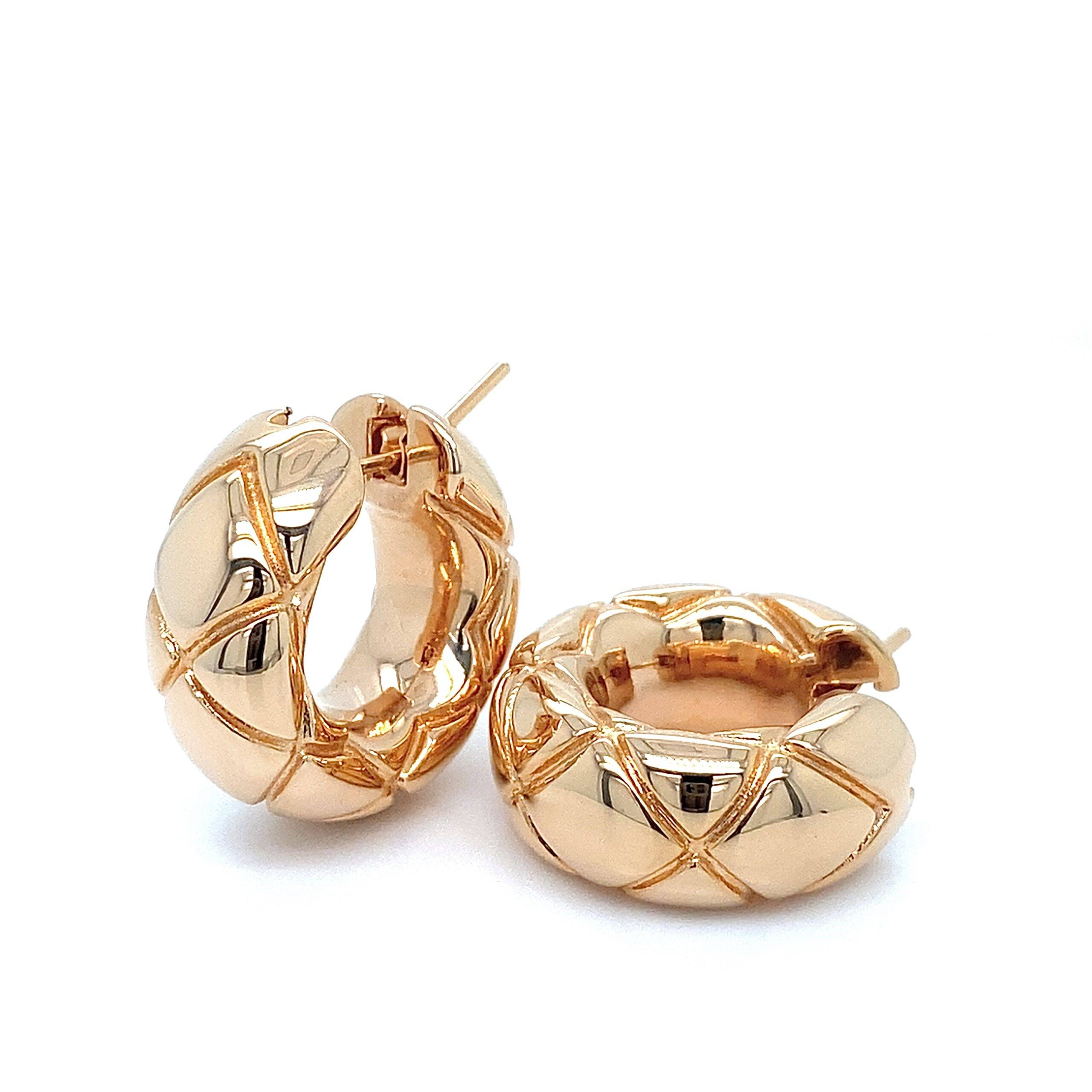 18K Roségouden oorbellen patroon