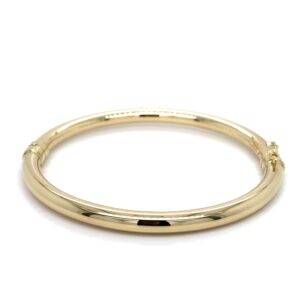 14K Geelgouden bangle 5mm rond