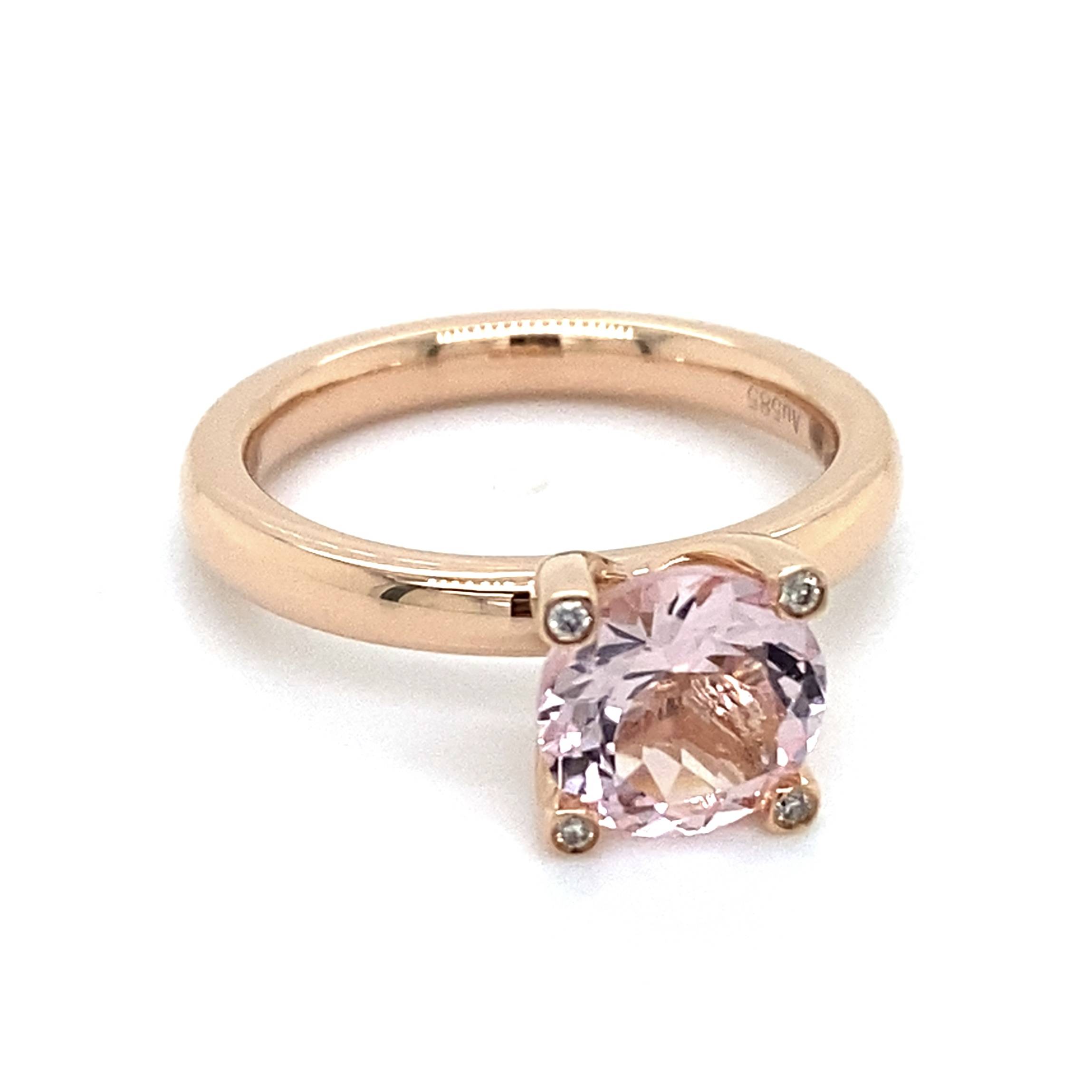Morganiet en diamant by Pigalle 14k roségoud