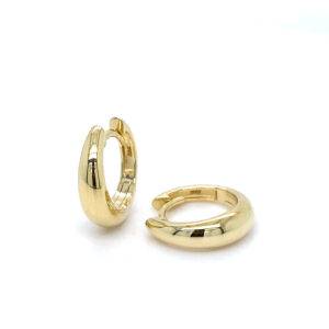 Klapcreolen 14K geelgoud 14x4,5mm