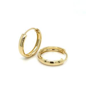 Klapcreolen 14K geelgoud 18x3,5mm
