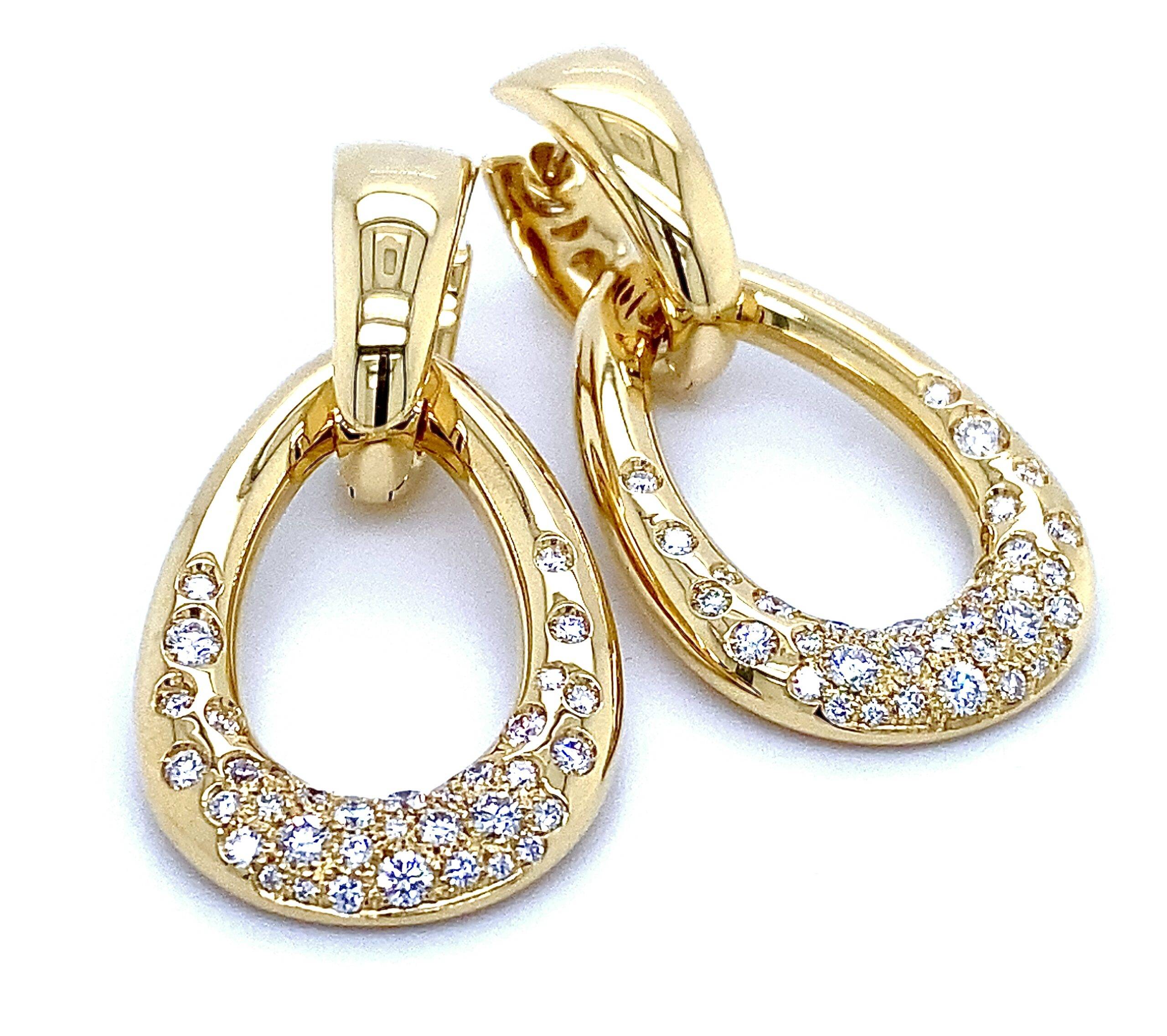 COMING SOON "Eardrops" 18K geelgoud 1.08crt VS W