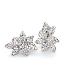 Oorstekers "Enchanted" 18K witgoud 3.37crt SI W