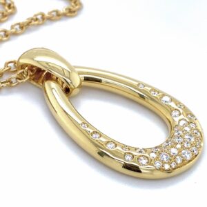 Hanger "Big drop" 18K geelgoud 0.91crt