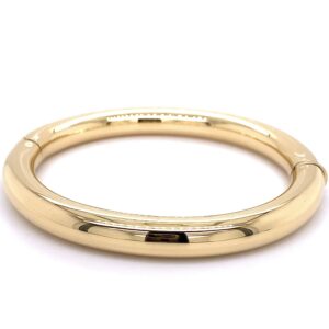 Bangle 18K geelgoud bangle 8mm rond