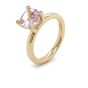 Ring Morganiet 14k geelgoud- briljant
