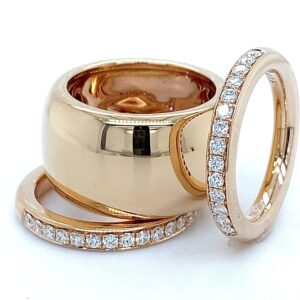 Ring 18k roségoud 13mm