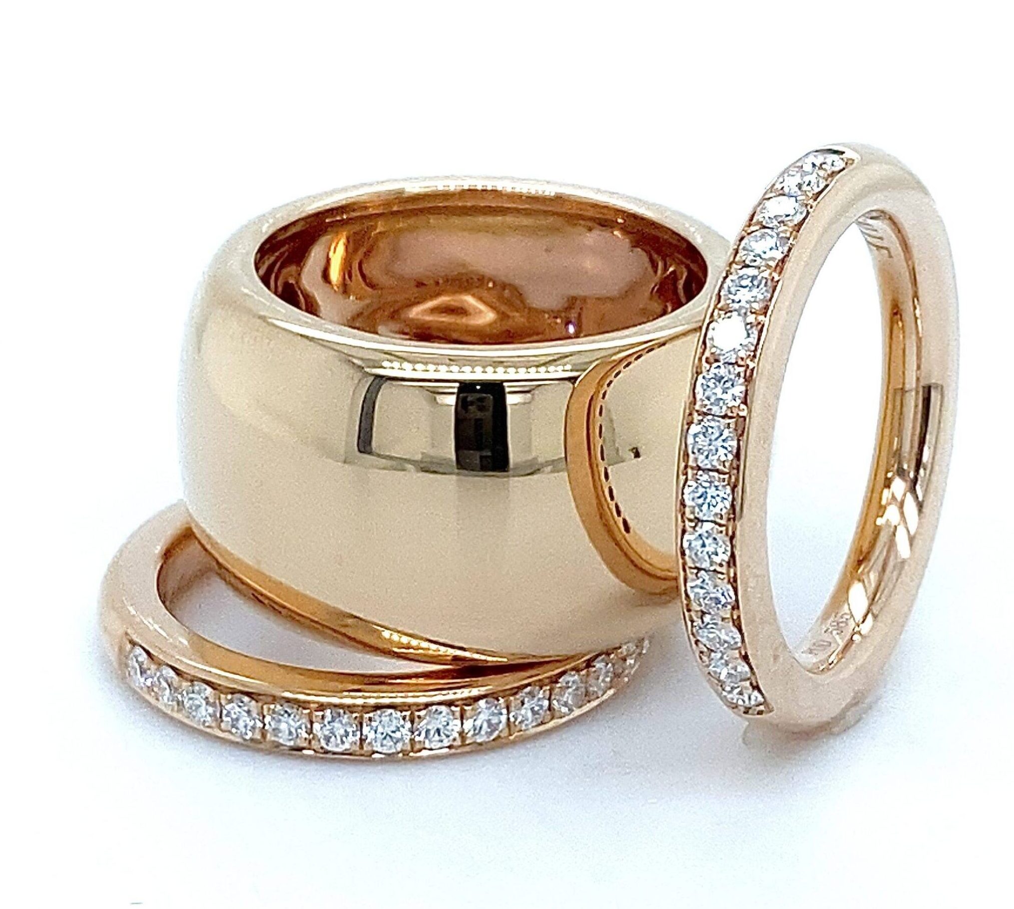 Ring 18k roségoud 13mm