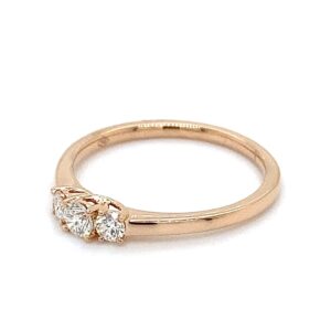 Ring "Trilogy" 18K roségoud 0.30crt SI H