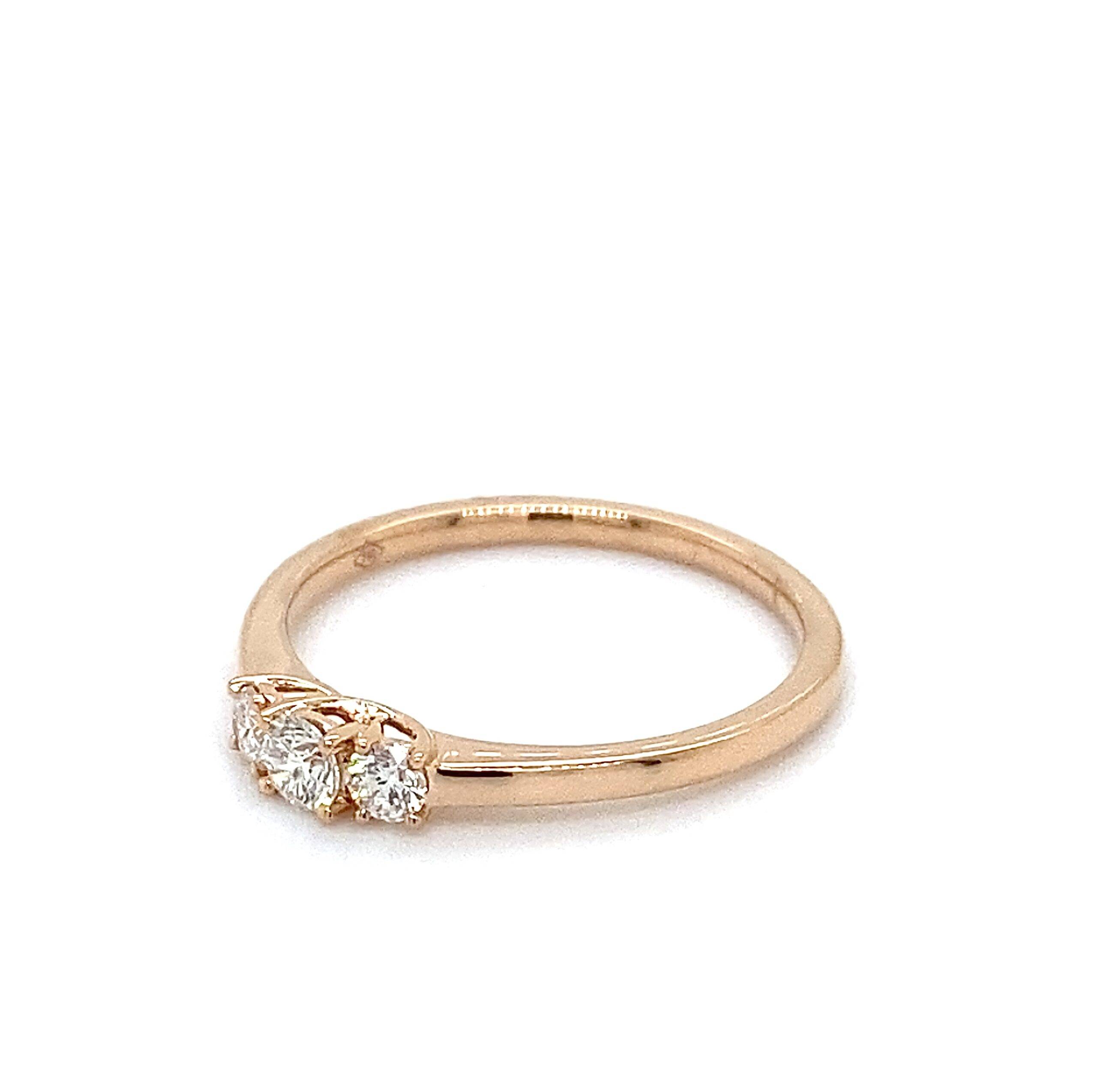 "Trilogy" Ring 18K goud 0.46crt SI H