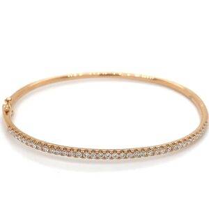 Bangle 18K rosegoud briljant 0.90crt SI W