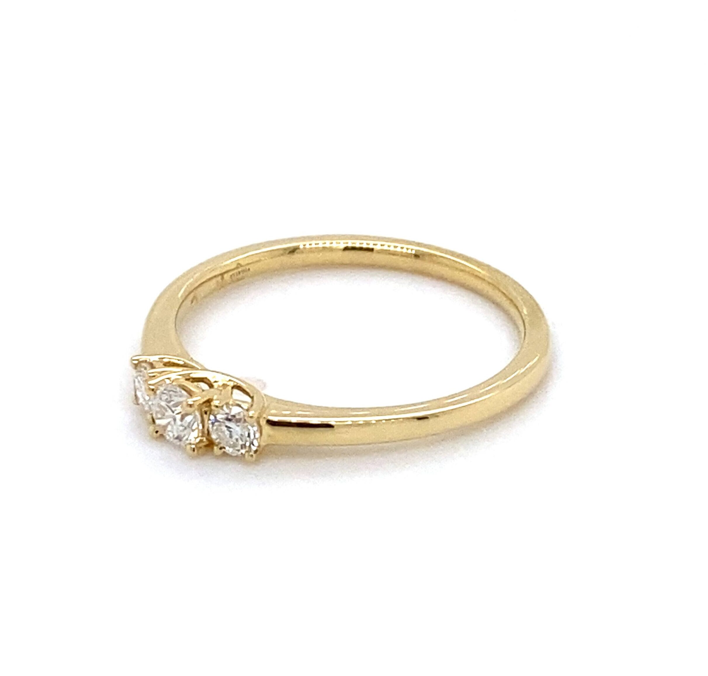 "Trilogy" Ring 18K goud 0.30crt SI H
