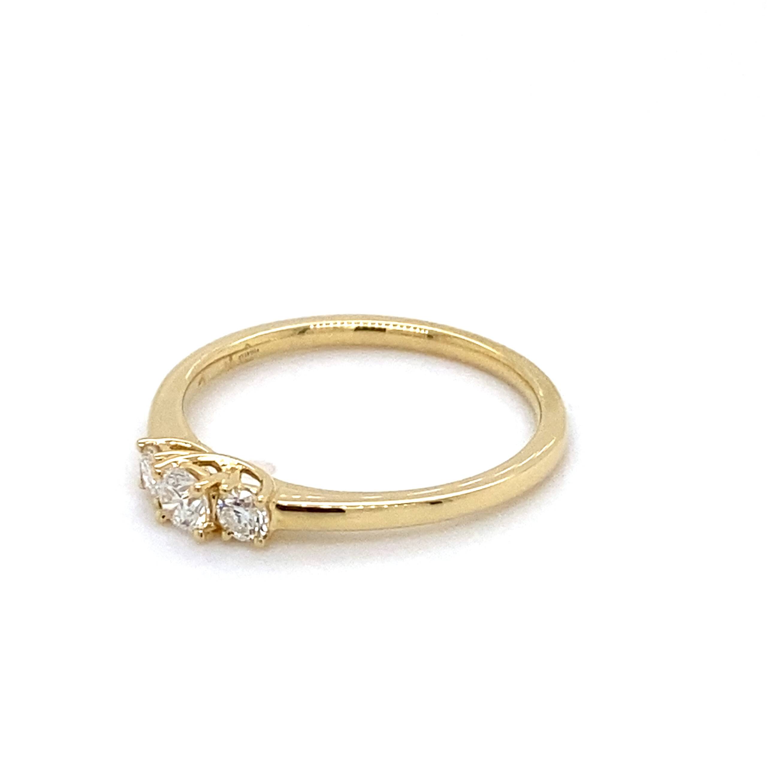 "Trilogy" Ring 18K goud 0.46crt SI H