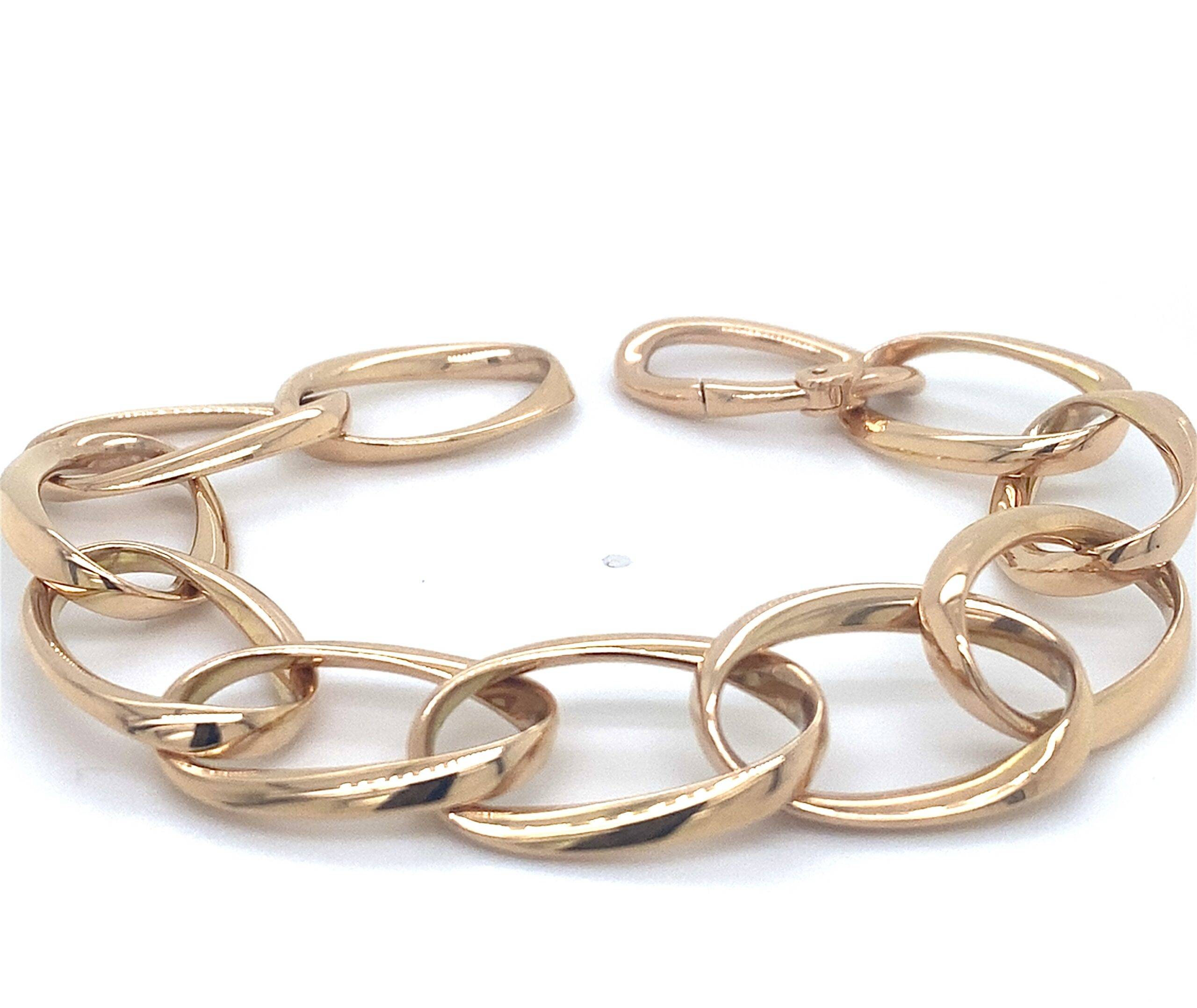 Armband "twist" 14k roségoud