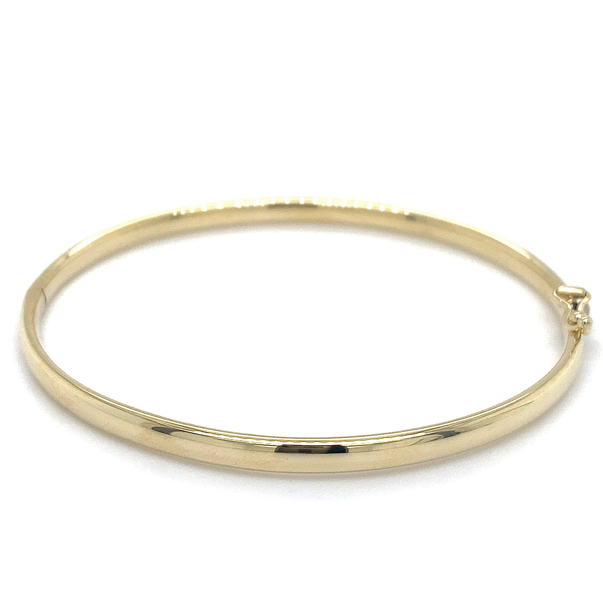 Bangle 14K geelgoud 4mm classic