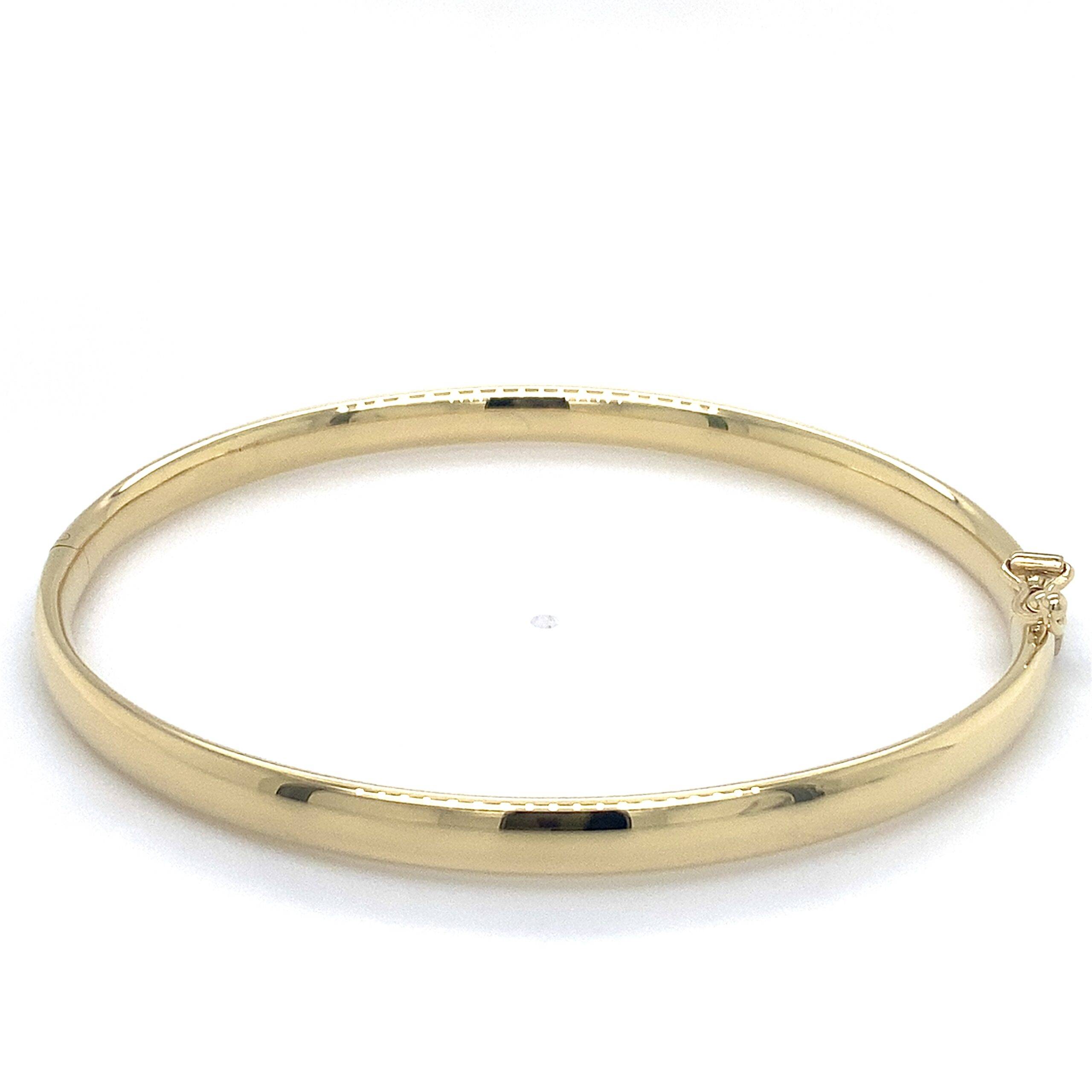Bangle 14K geelgoud 5mm classic