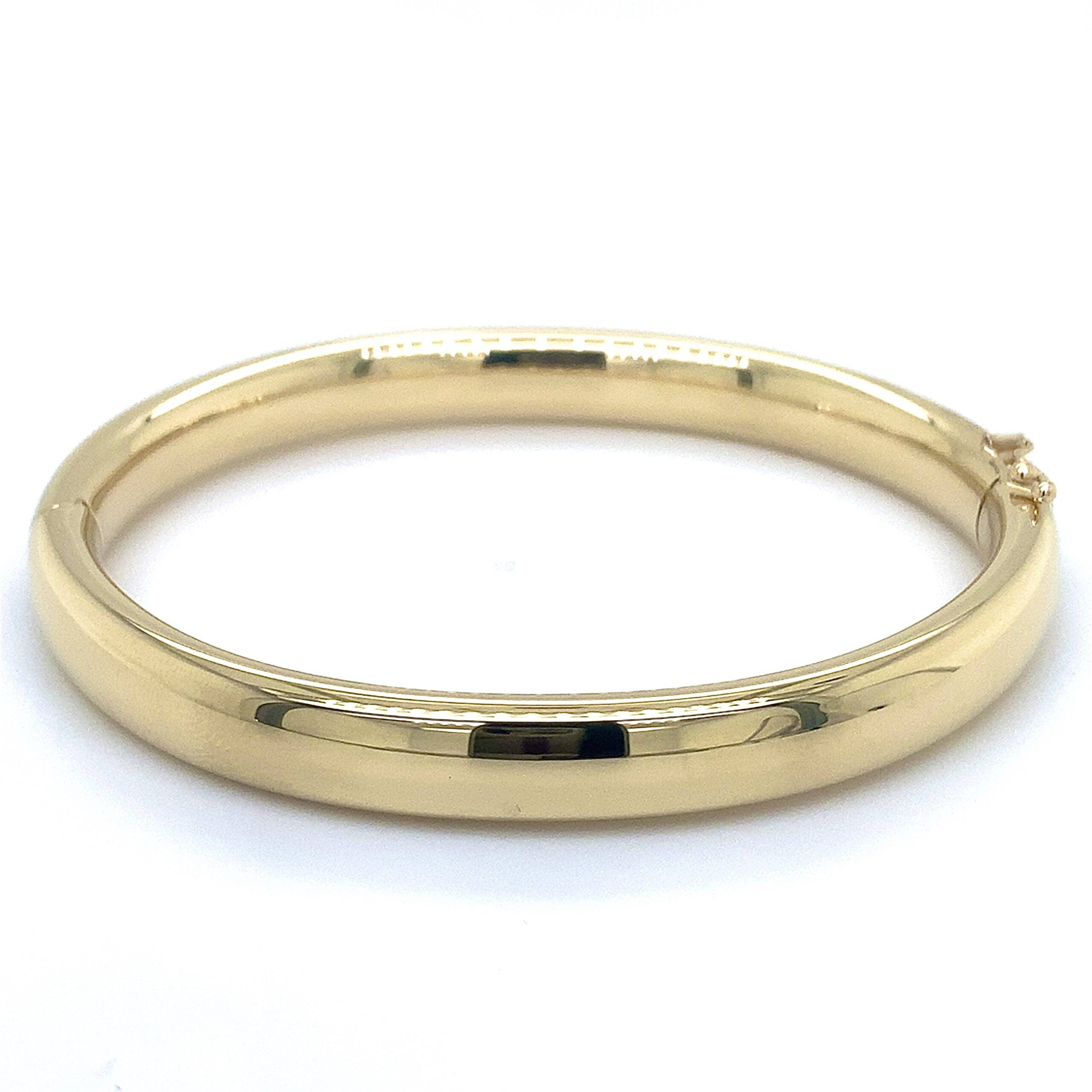Bangle 14K geelgoud 8mm