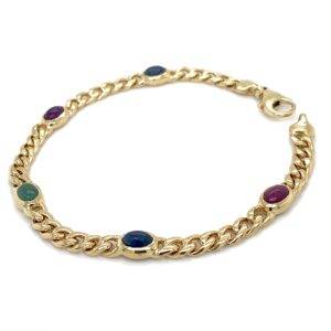 Armband gourmet 14K goud "Classic Gems" 5,5mm