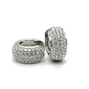 Perfect Poetry oorrringen 14k witgoud 1.37crt Vs Wesselton