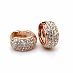 Perfect Poetry oorrringen 14k roségoud 1.37crt Vs Wesselton