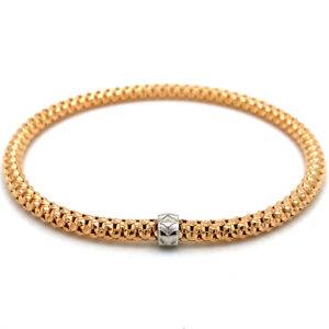 Armband " Flex Popcorn" 18K Roségoud 3mm